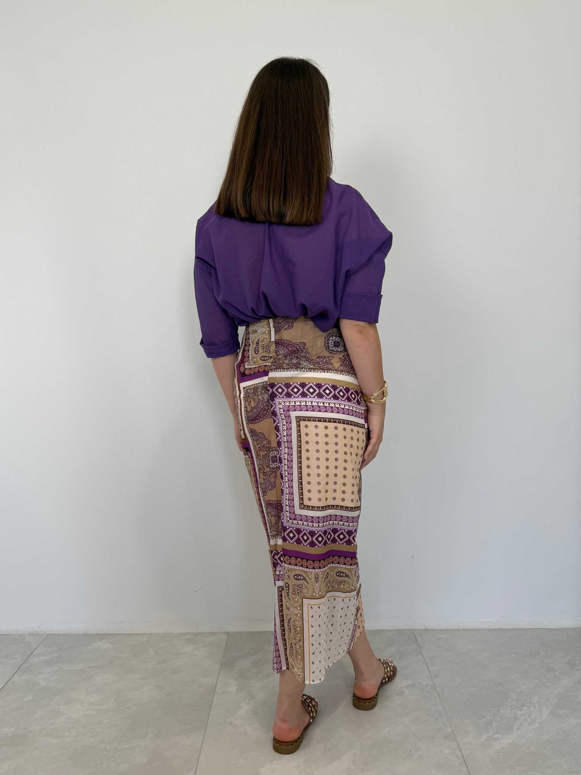 SusyMix - Gonna portafoglio paisley viola