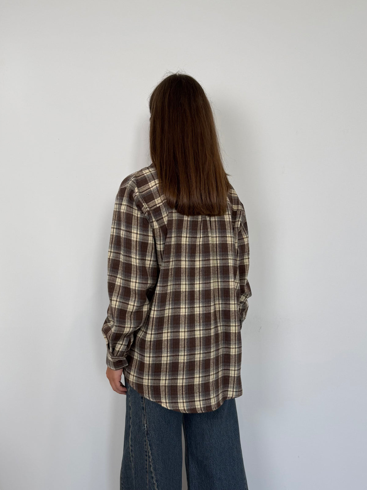 SusyMix - Camicia check moro con tasca paillettes