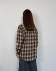 SusyMix - Camicia check moro con tasca paillettes