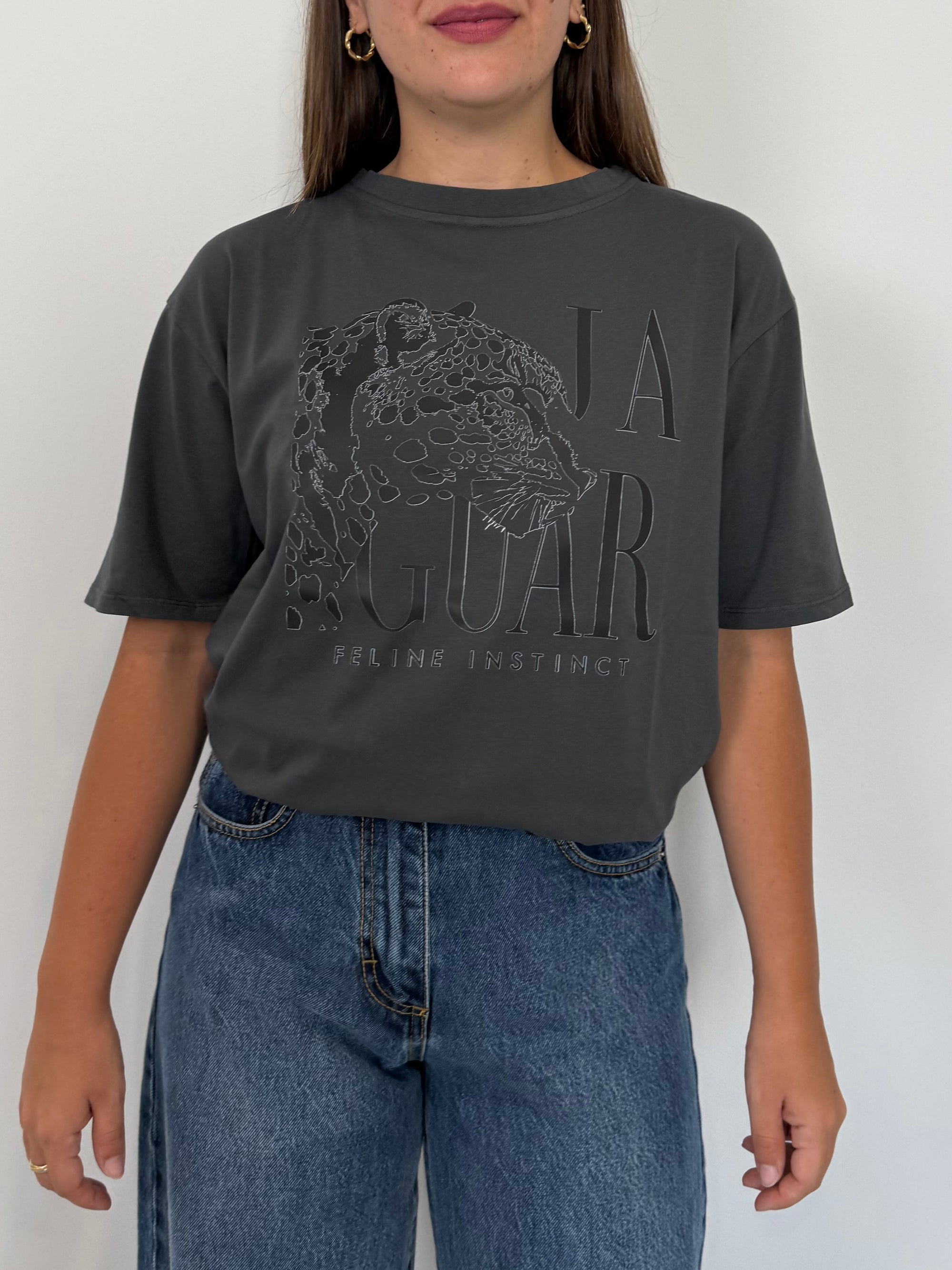 SusyMix - T-shirt giaguar stonewash