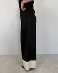 Tensione In - Pantalone palazzo bicolor