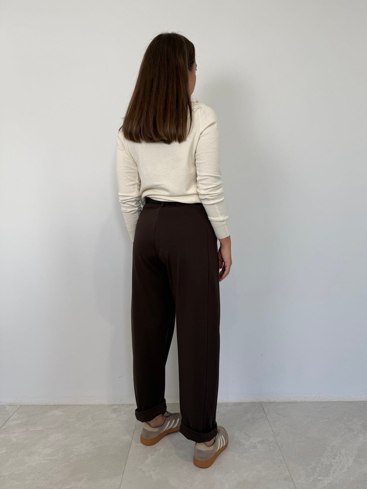 SusyMix - Pantalone punto Milano stellina moro
