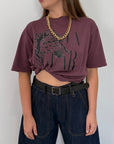 SusyMix - T-shirt giaguar vino
