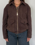 Haveone - Bomber in suede moro