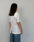 Haveone - Giacca mezza manica easy bianca