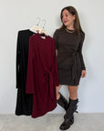 Haveone - Abito corto con fiocco