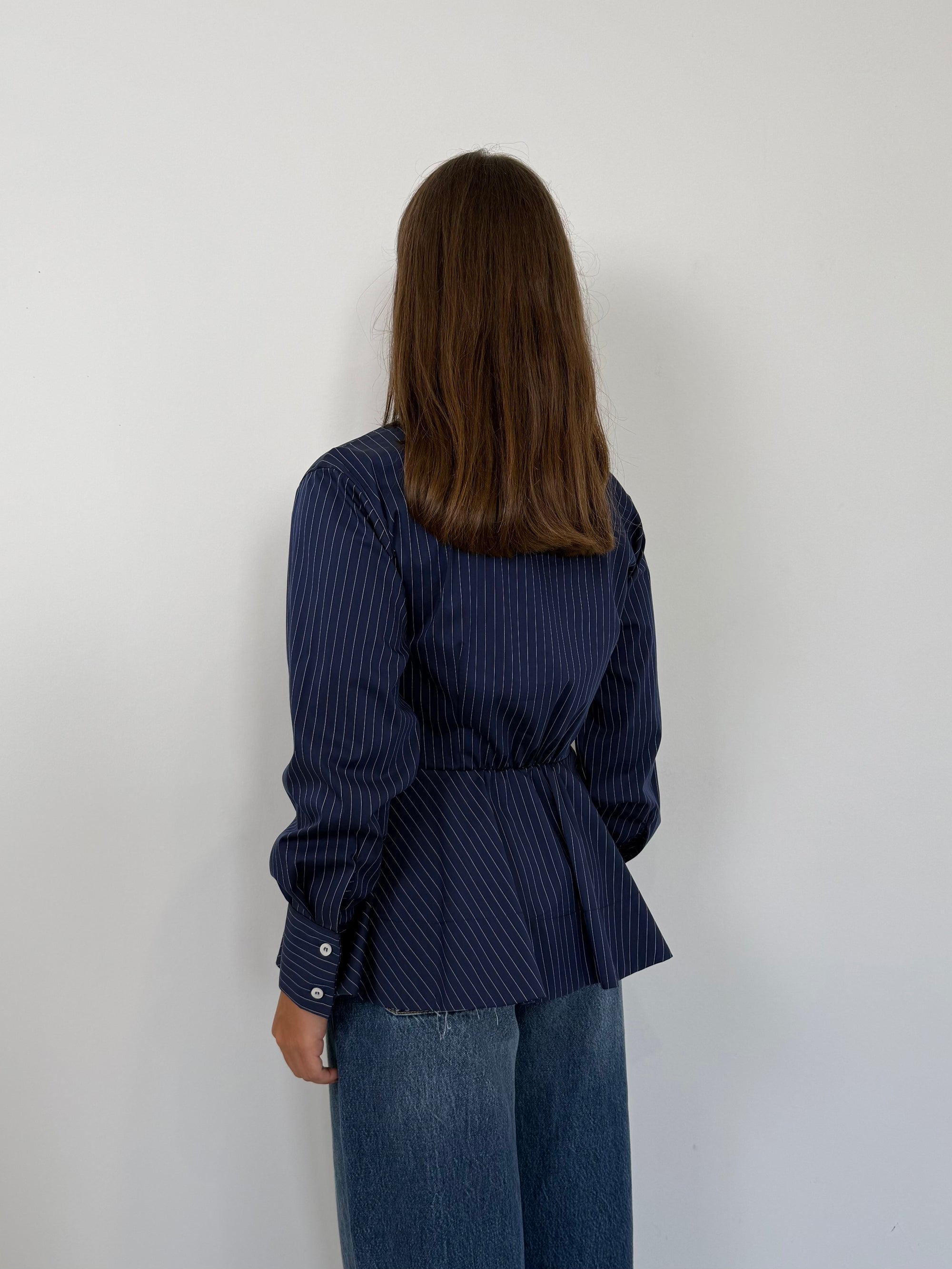 SusyMix - Camicia bacchette peplum blu