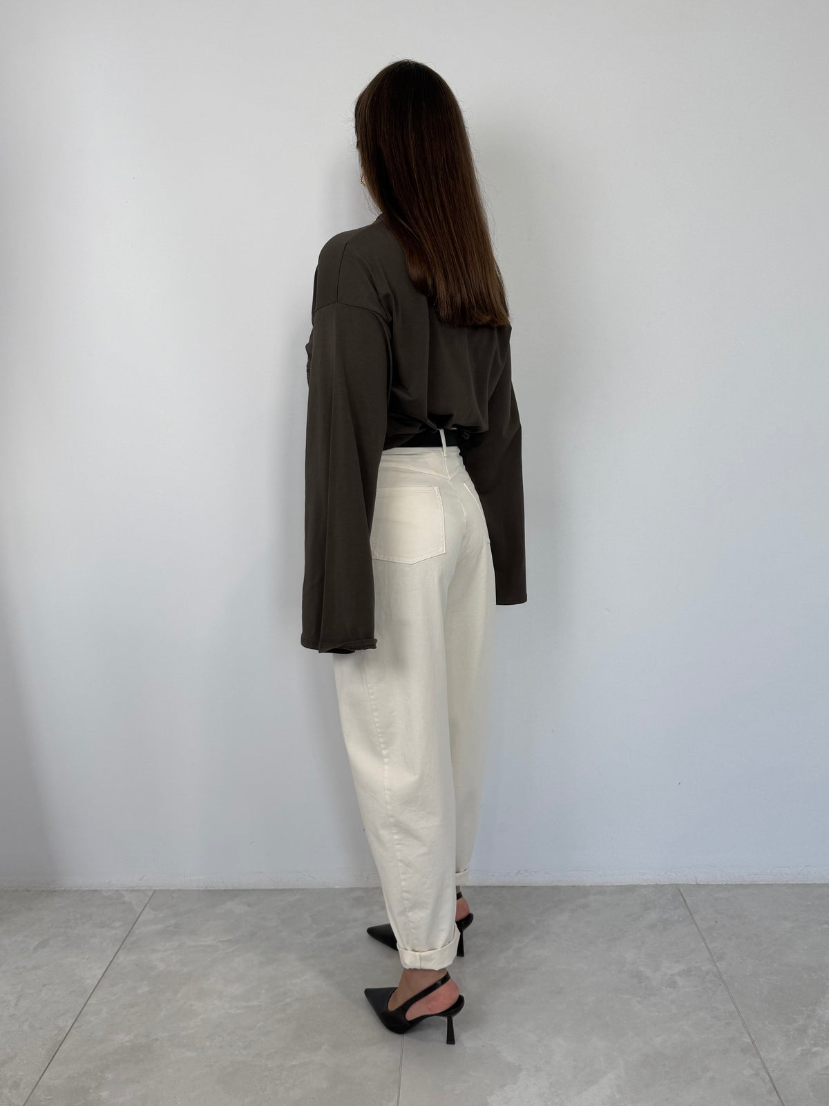 SusyMix - Pantalone cuoricino panna