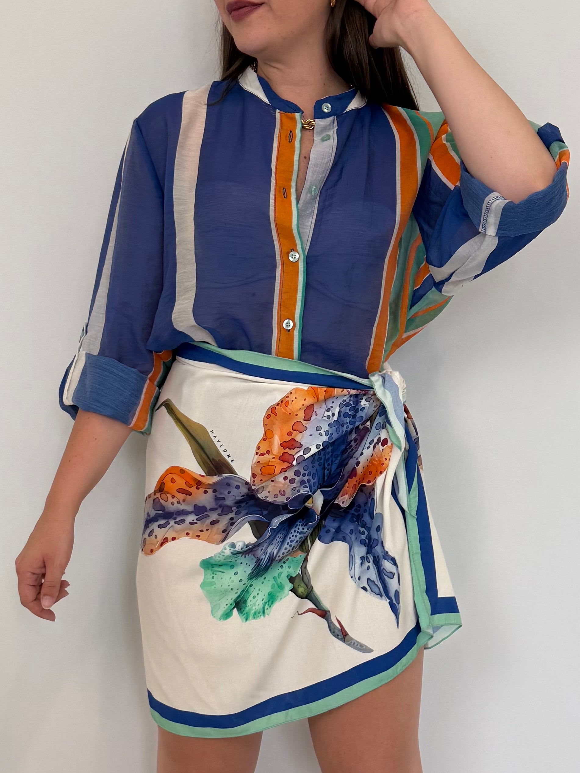 Haveone - Gonna pareo orchidea blu