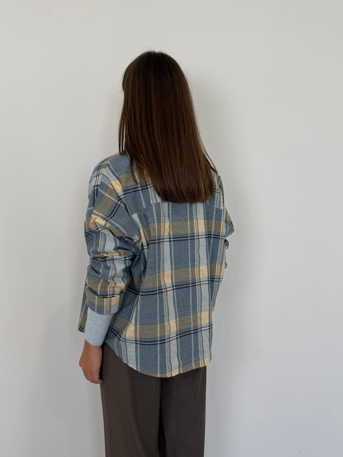 Haveone - Camicia check azzurra