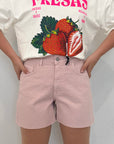 Haveone - Short violet denim rosa