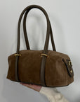 Civico23 - Borsa a spalla in vera pelle taupe