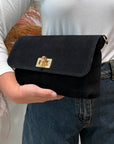 Civico23 - Borsa in vera pelle bamboo nera