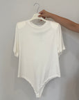 Haveone - T-shirt a body con spalline bianca