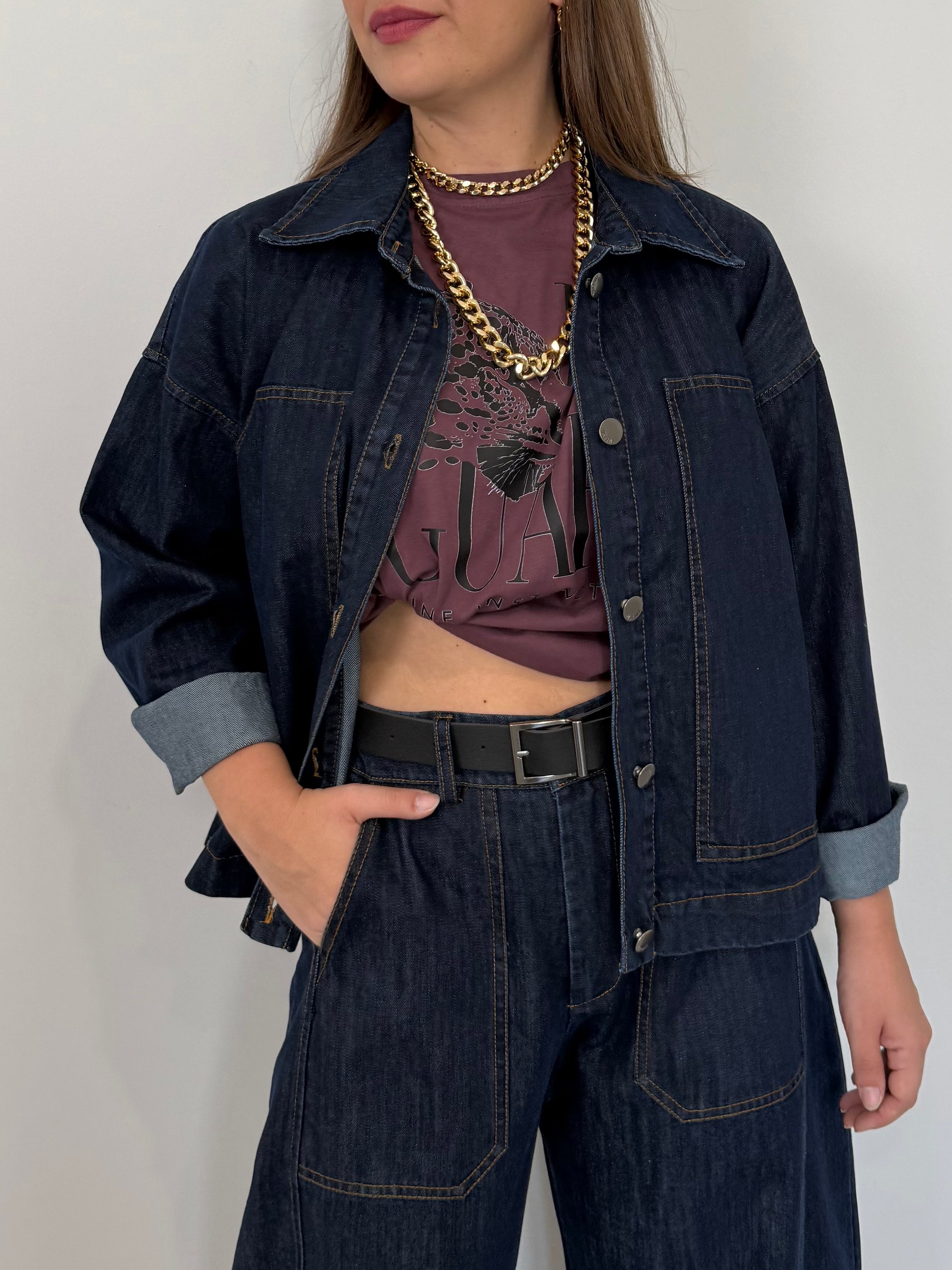 SusyMix - Giacca in denim a scatola