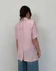 Haveone - Giacca mezza manica easy rosa