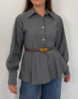 SusyMix - Camicia bacchette peplum grigia