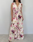 Haveone - Tuta floreale fuxia