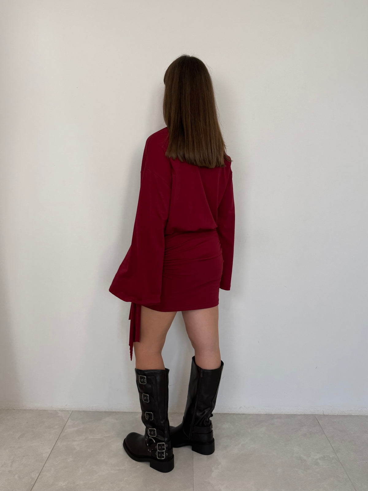 Haveone - Abito corto con manica trapezio