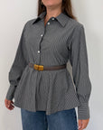 SusyMix - Camicia bacchette peplum grigia