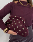 Civico23 - Borsa pouf pois vino/verde