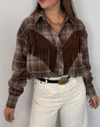 Tensione In - Camicia con frange moro