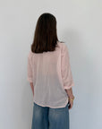 Haveone - Camicia in mussola di cotone rosa