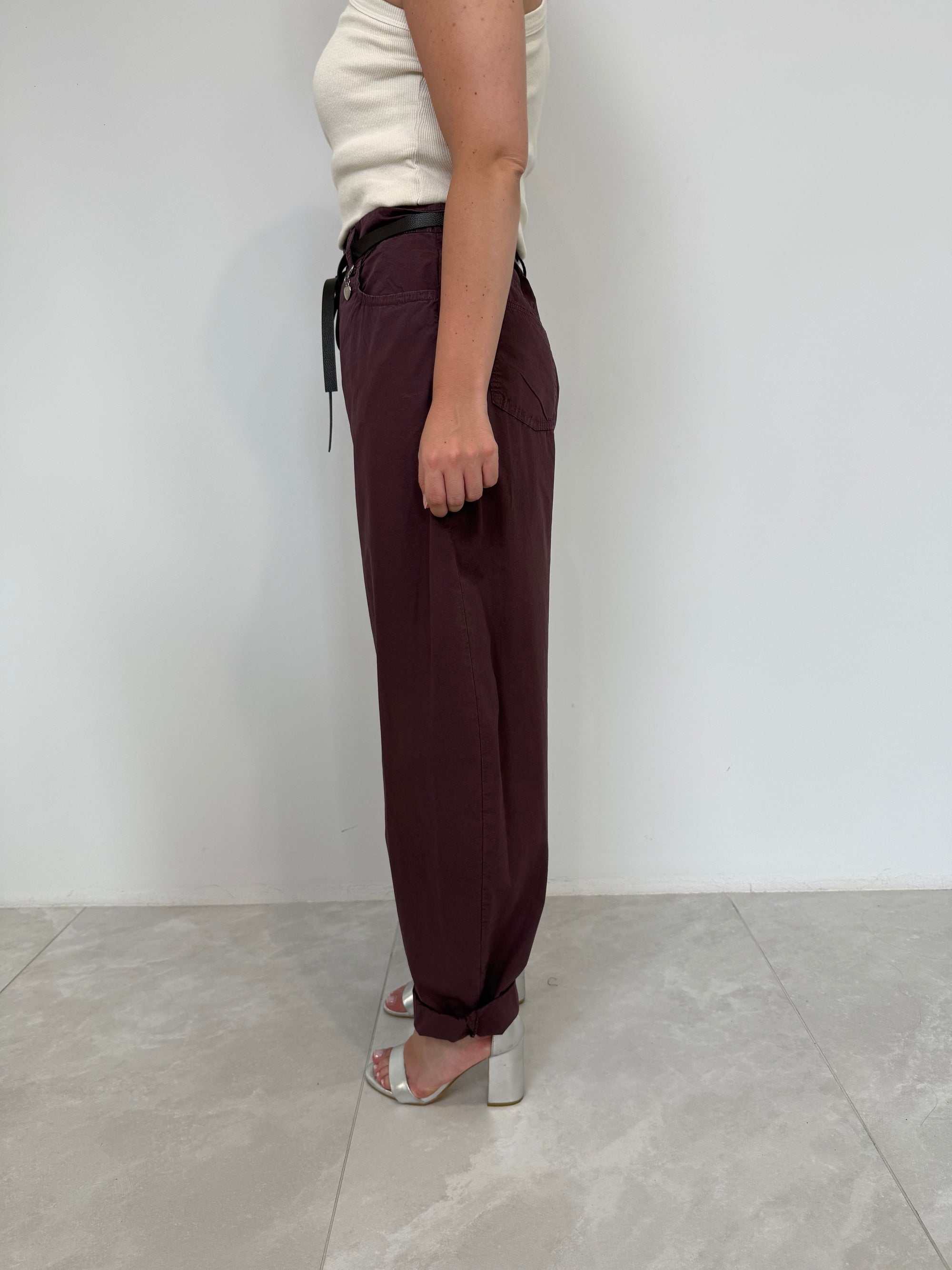 SusyMix - Pantalone cuoricino fico