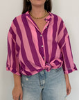 Tensione - Camicia righe magenta