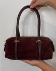 Civico23 - Borsa a spalla in vera pelle vino