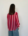 Haveone - Camicia righe larghe fuxia