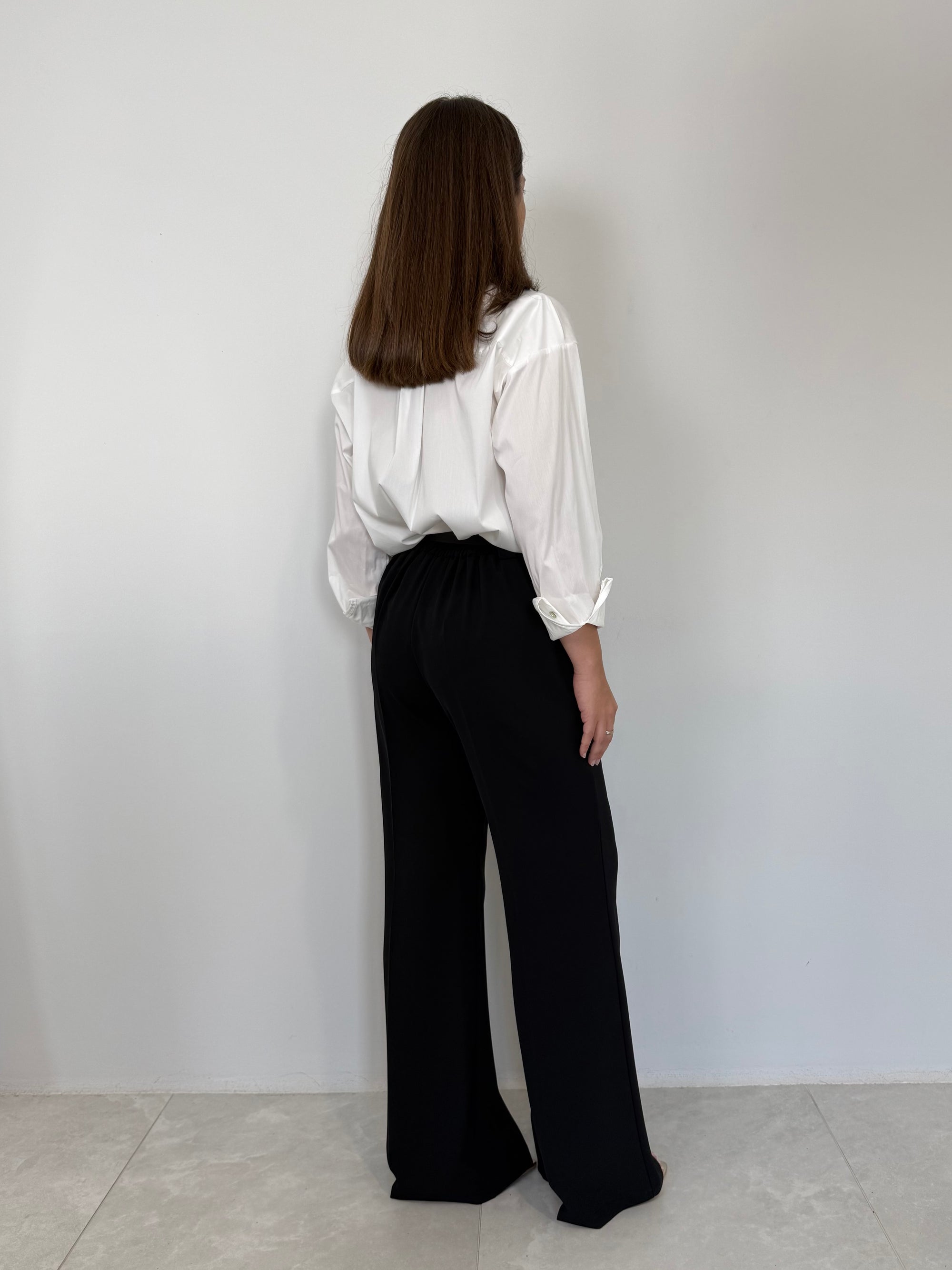 SusyMix - Pantalone fluido flare nero