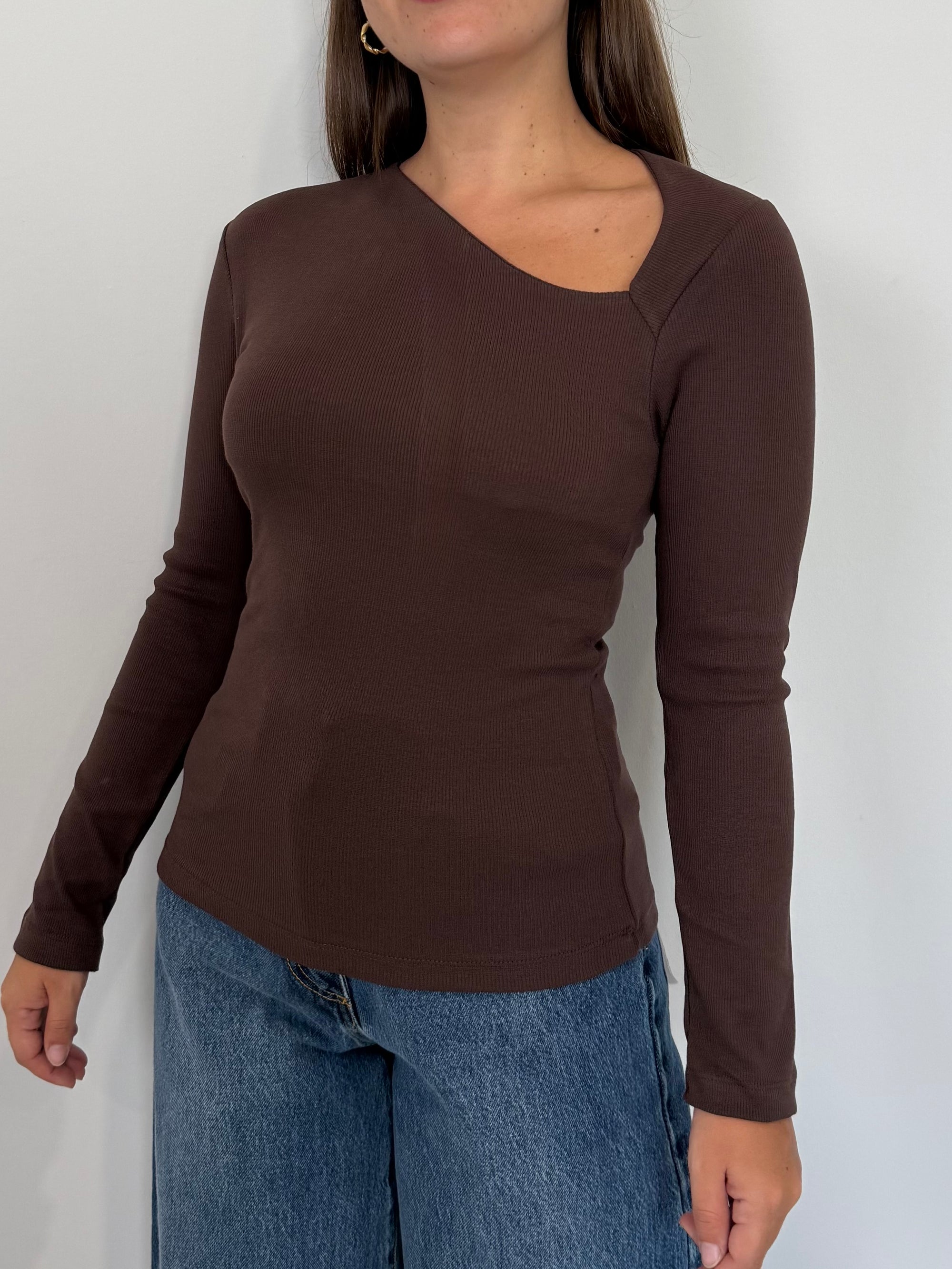 SusyMix - Maglia con cutout moro