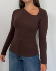 SusyMix - Maglia con cutout moro