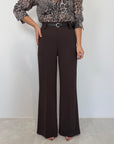 SusyMix - Pantalone fluido flare moro