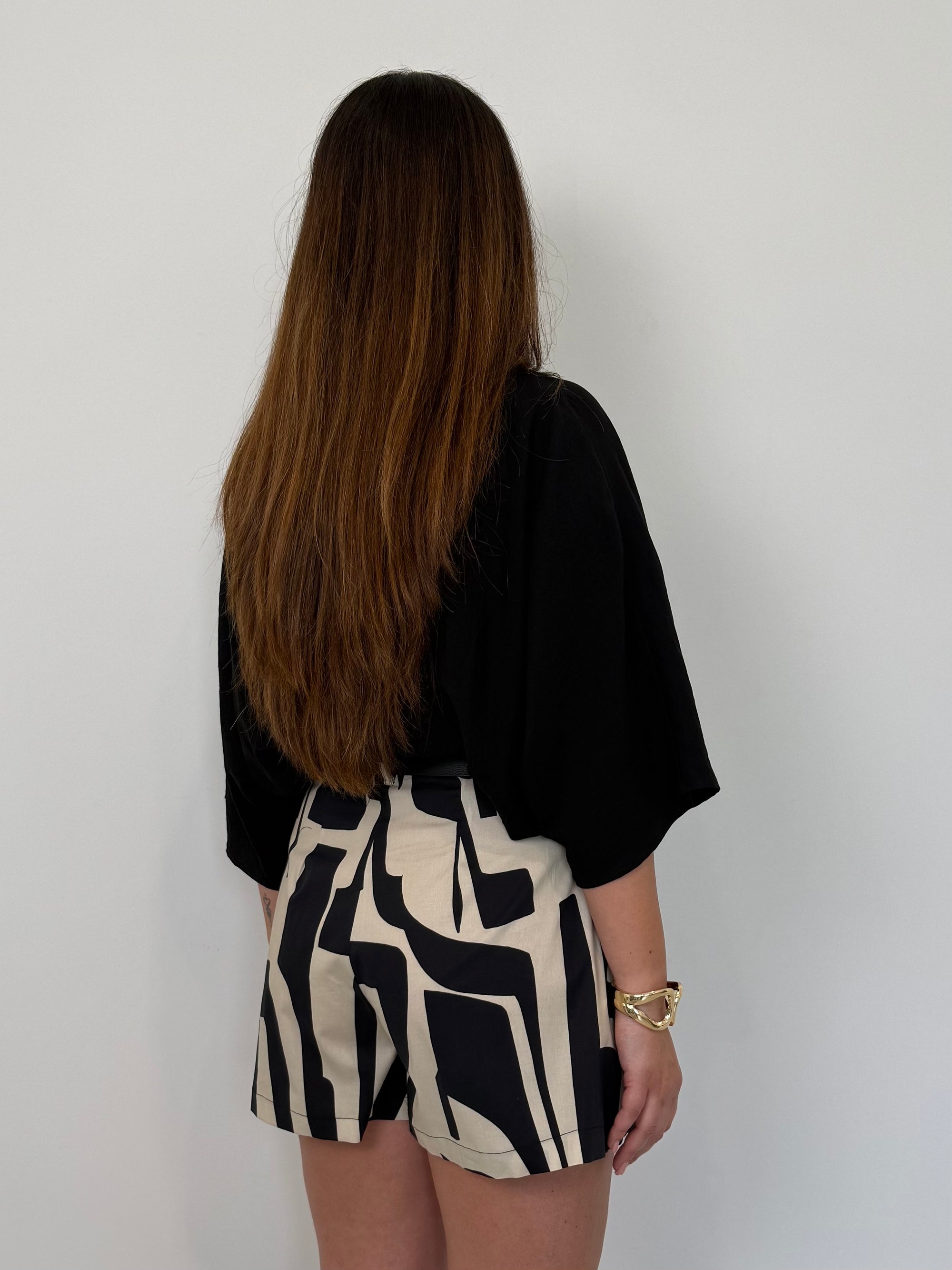 Haveone - Short etnico nero
