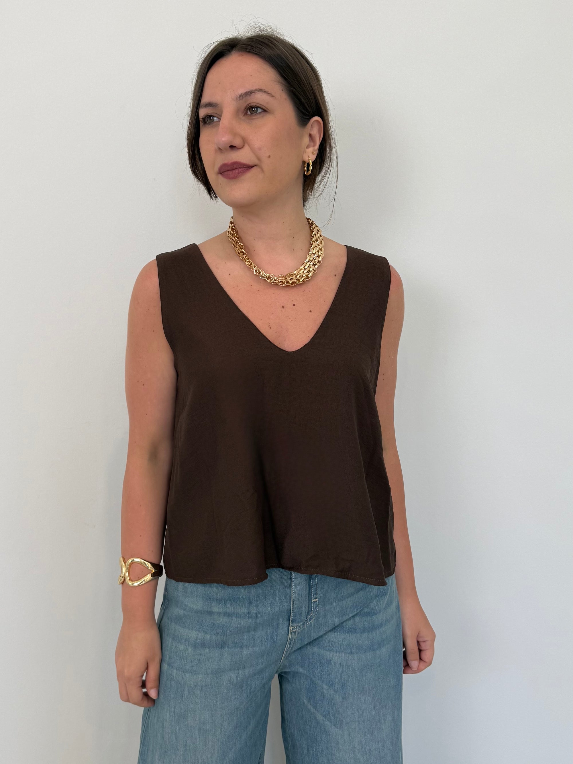 Haveone - Canotta spalla larga moro