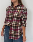 PRE-ORDINE 31/08: Civico23 - Camicia in flanella con spille vino