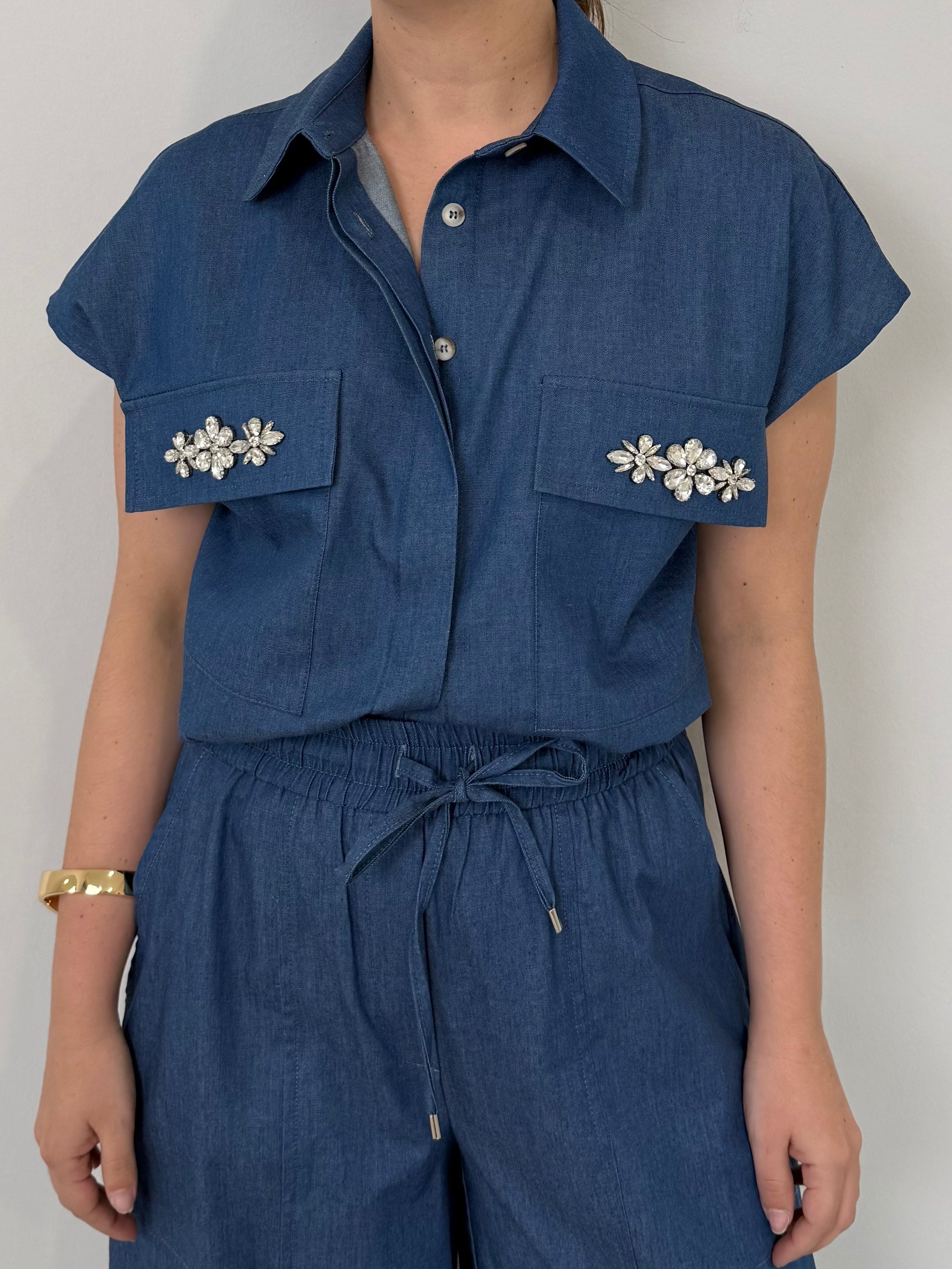 Tensione In - Camicia in denim chambray