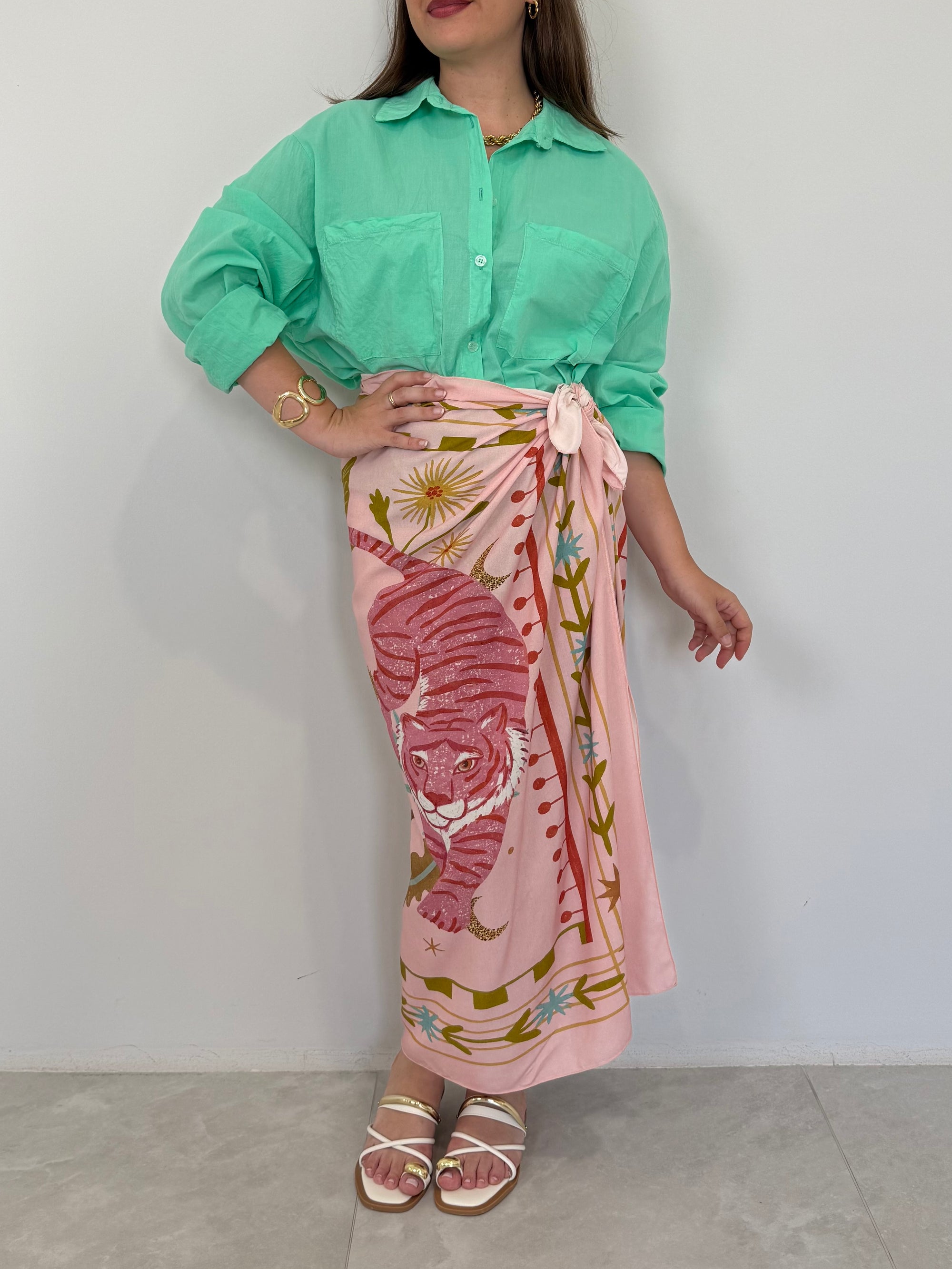 Haveone - Gonna pareo lunga con tigre