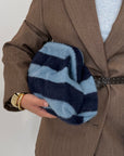 Civico23 - Borsa pouf pois azzurro/blu