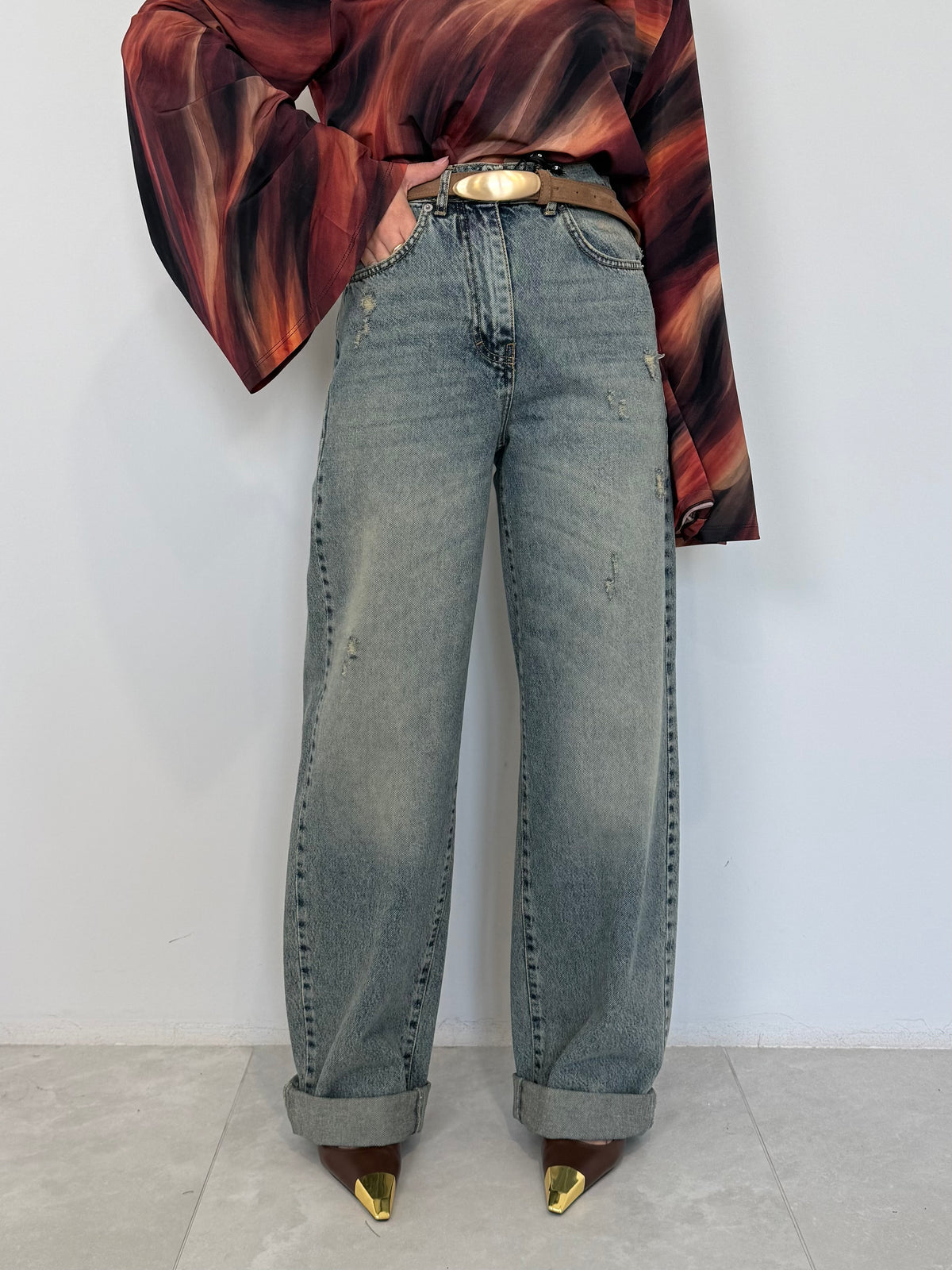 Haveone - Jeans stella lav thè