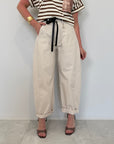 SusyMix - Pantalone con stellina LT beige