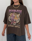 SusyMix - T-shirt over con tigre moro