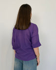 PRE-ORDINE 15/06: Haveone - Camicia in mussola di cotone viola