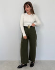 Tensione In - Jeans barrel verde