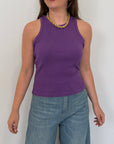 SusyMix- Canotta vogatore costine viola