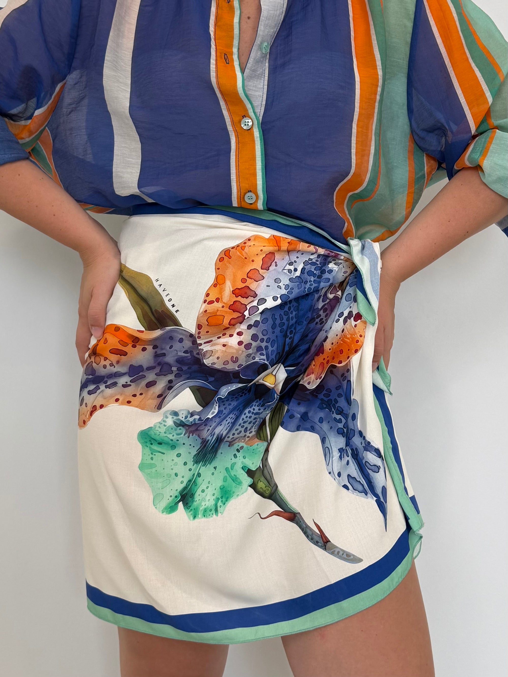 Haveone - Gonna pareo orchidea blu