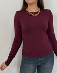 SusyMix - Maglia con spalline vino
