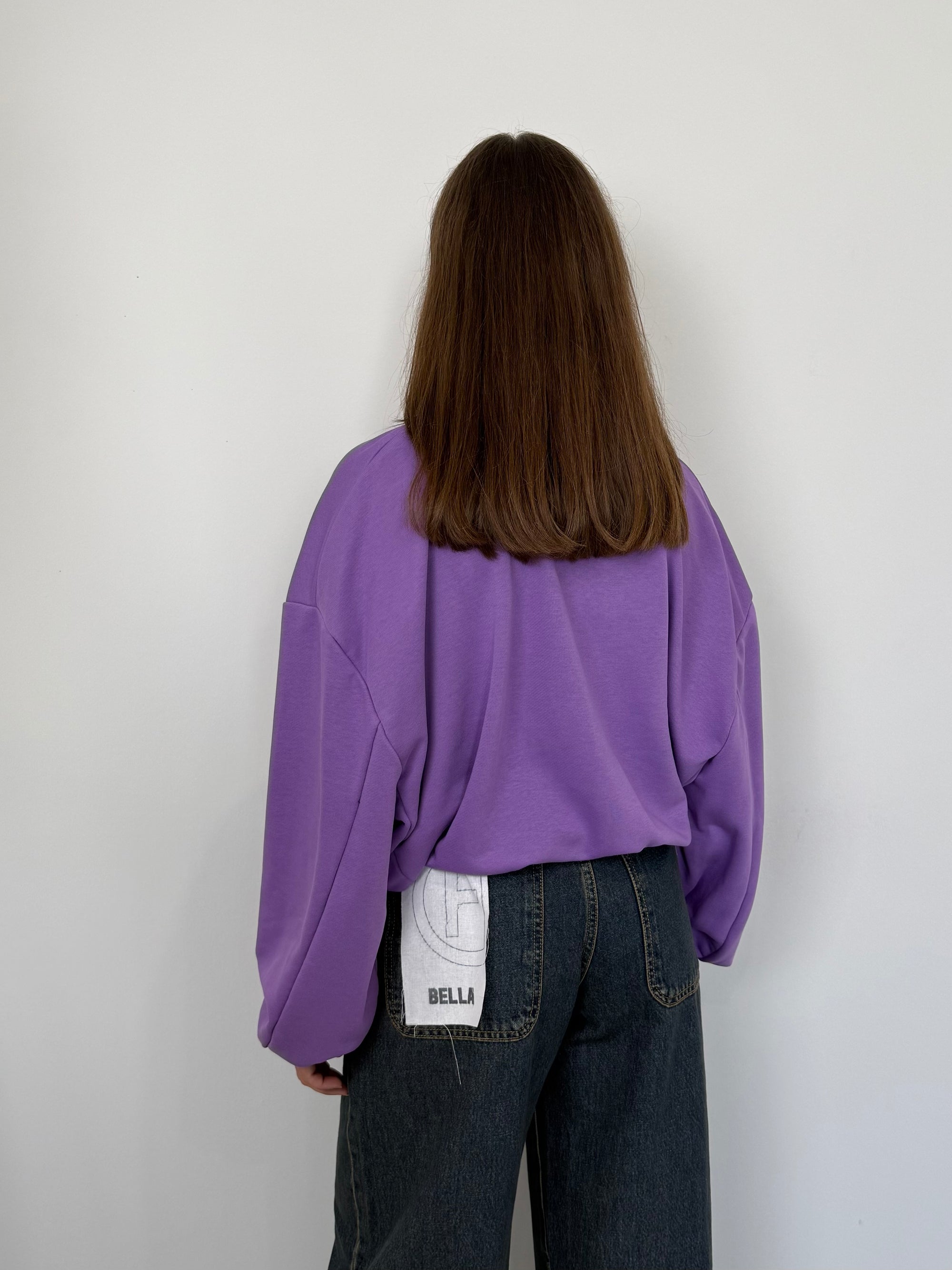 Haveone - Felpa con stampa viola